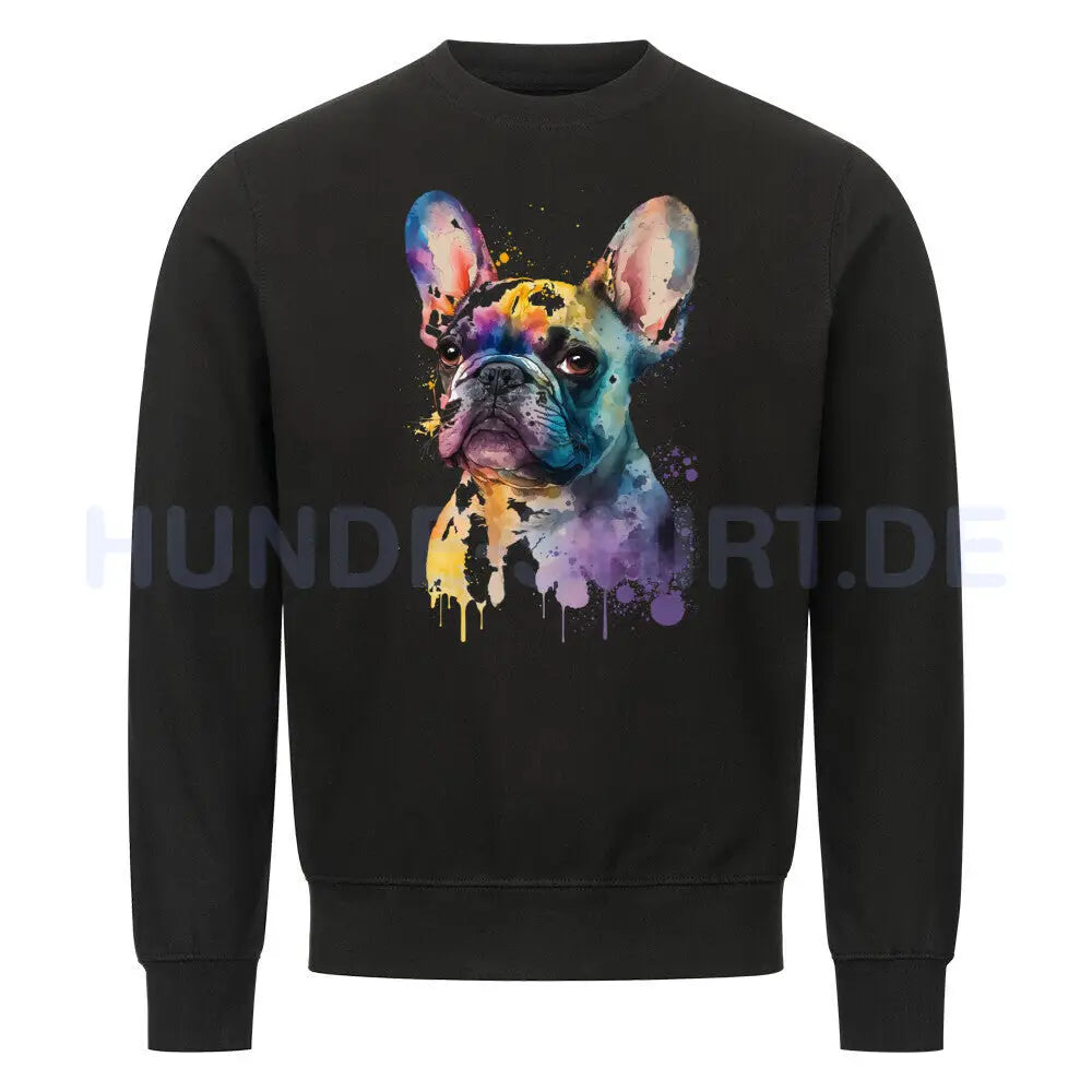 Premium Sweatshirt "Frenchi ART" Schwarz – hunde-shirt.de