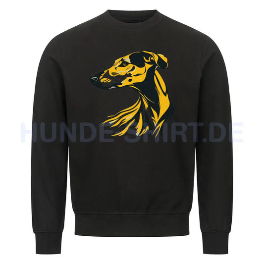 Premium Sweatshirt "Galgo - Rush" Schwarz – hunde-shirt.de