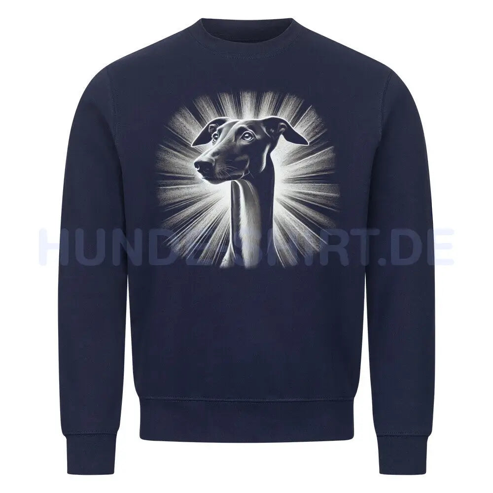 Premium Sweatshirt "Galgo - Shine" Navy Blue – hunde-shirt.de