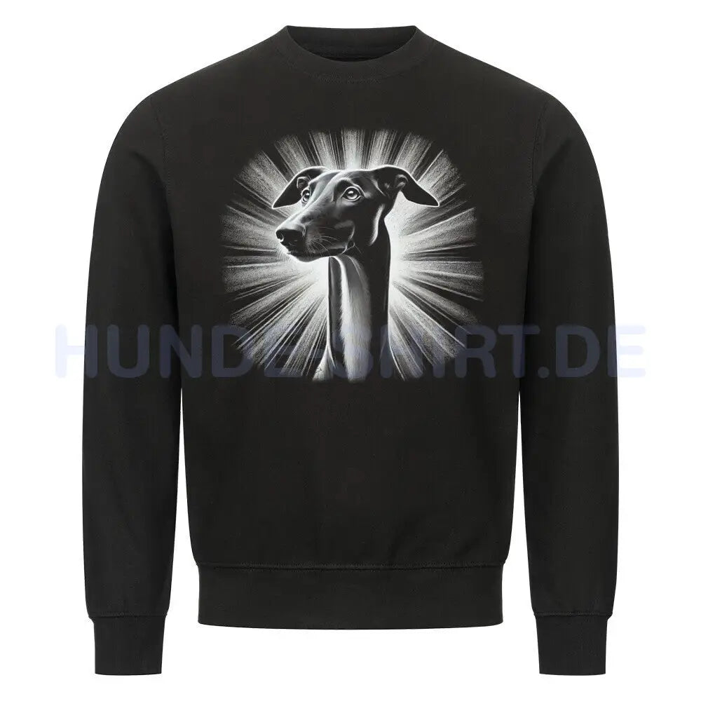 Premium Sweatshirt "Galgo - Shine" Schwarz – hunde-shirt.de