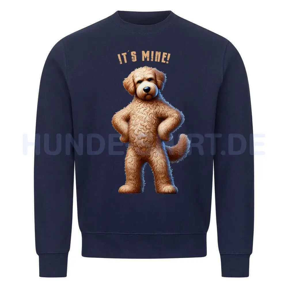 Premium Sweatshirt "Golden Doodle - It´s mine" Navy Blue – hunde-shirt.de