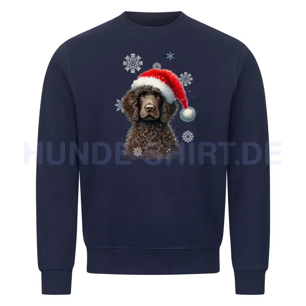 Premium Sweatshirt "Golden Doodle Winter" Navy Blue – hunde-shirt.de