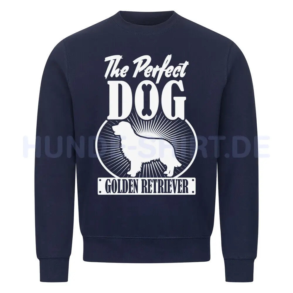 Premium Sweatshirt "Golden Retriever - Perfect Dog" Navy Blue – hunde-shirt.de