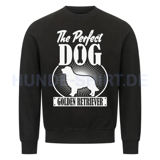 Premium Sweatshirt "Golden Retriever - Perfect Dog" Schwarz – hunde-shirt.de