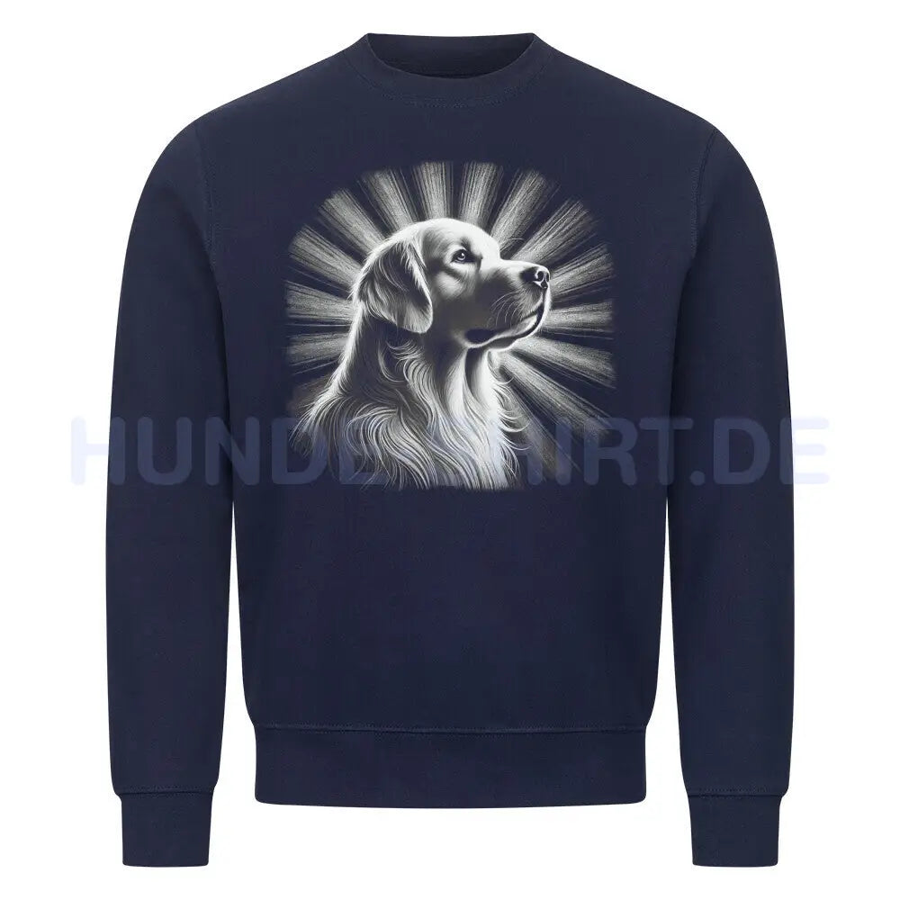 Premium Sweatshirt "Golden Retriever - Shine" Navy Blue – hunde-shirt.de