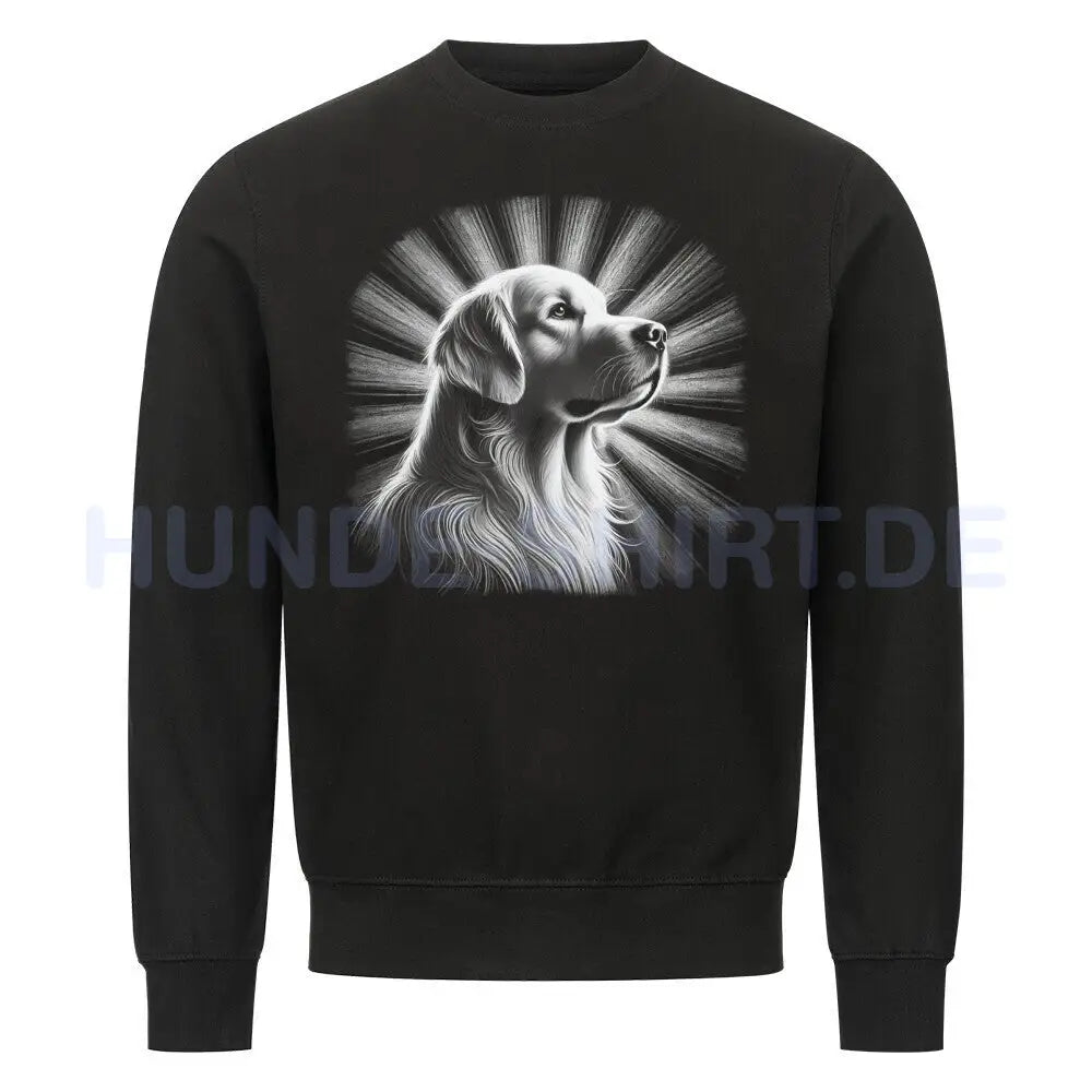 Premium Sweatshirt "Golden Retriever - Shine" Schwarz – hunde-shirt.de