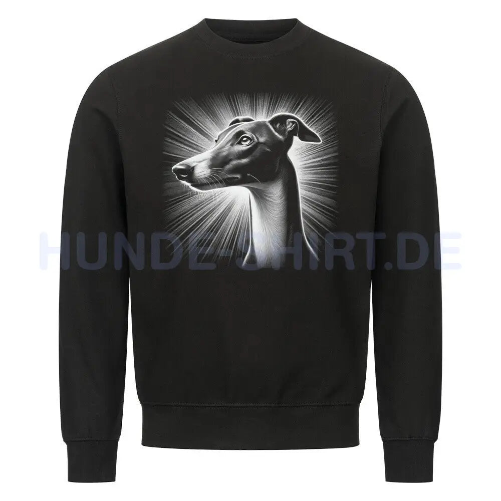 Premium Sweatshirt "Greyhound - Bright" Schwarz – hunde-shirt.de