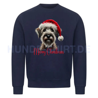 Premium Sweatshirt "Griffon Korthals - Merry Christmas" Navy Blue – hunde-shirt.de