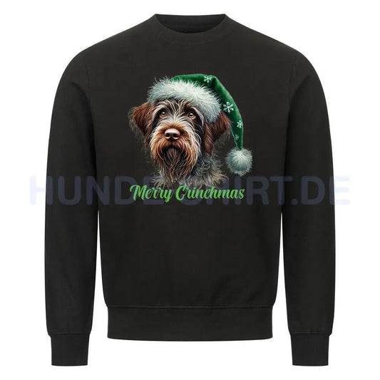 Premium Sweatshirt "Griffon Korthals - Merry Grinchmas" Schwarz – hunde-shirt.de