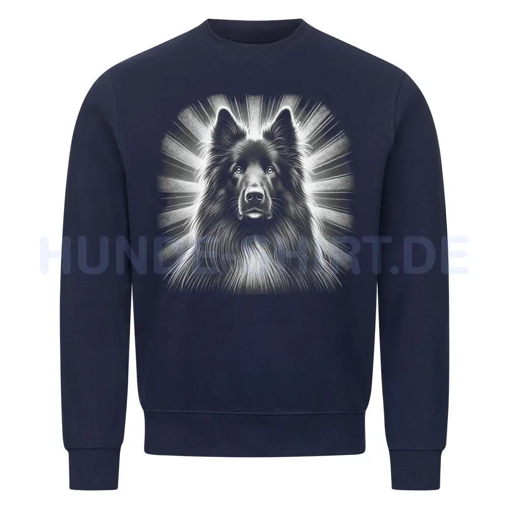 Premium Sweatshirt "Groenendael - Shine" Navy Blue – hunde-shirt.de