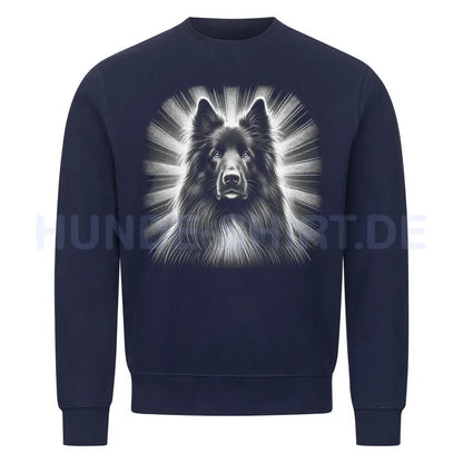 Premium Sweatshirt "Groenendael - Shine" Navy Blue – hunde-shirt.de