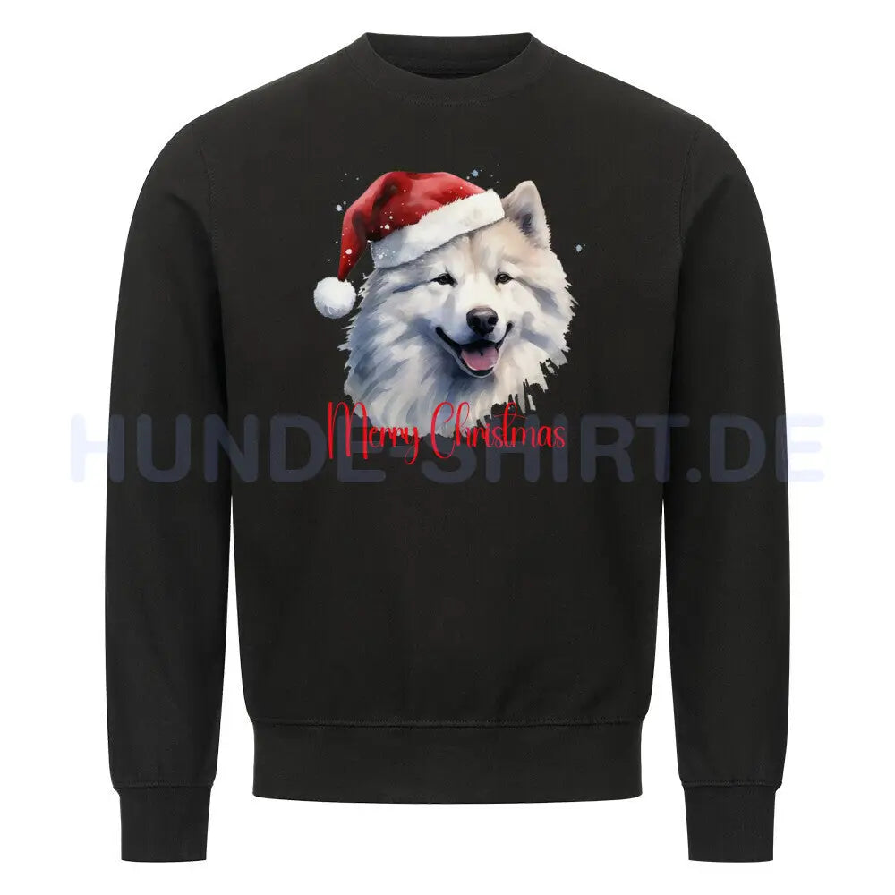 Premium Sweatshirt "Großspitz - Merry Christmas" Schwarz – hunde-shirt.de