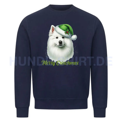 Premium Sweatshirt "Großspitz - Merry Grinchmas" Navy Blue – hunde-shirt.de