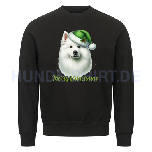 Premium Sweatshirt "Großspitz - Merry Grinchmas" Schwarz – hunde-shirt.de