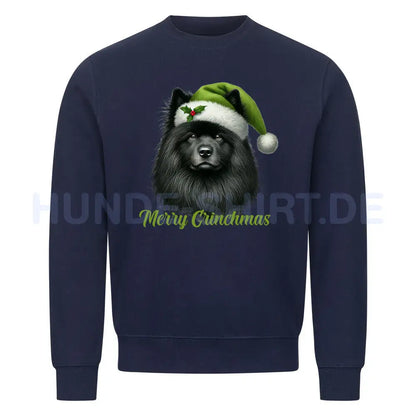 Premium Sweatshirt "Großspitz ( schwarz ) - Merry Grinchmas" Navy Blue – hunde-shirt.de