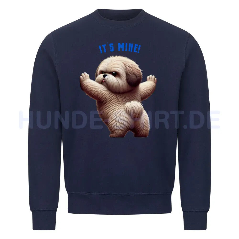 Premium Sweatshirt "Havaneser - It´s mine" Navy Blue – hunde-shirt.de