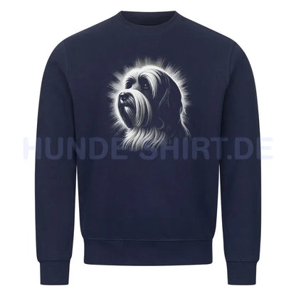 Premium Sweatshirt "Havaneser Shine" Navy Blue – hunde-shirt.de