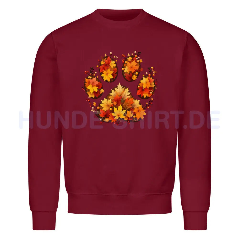 Premium Sweatshirt "HERBST" Burgunder – hunde-shirt.de