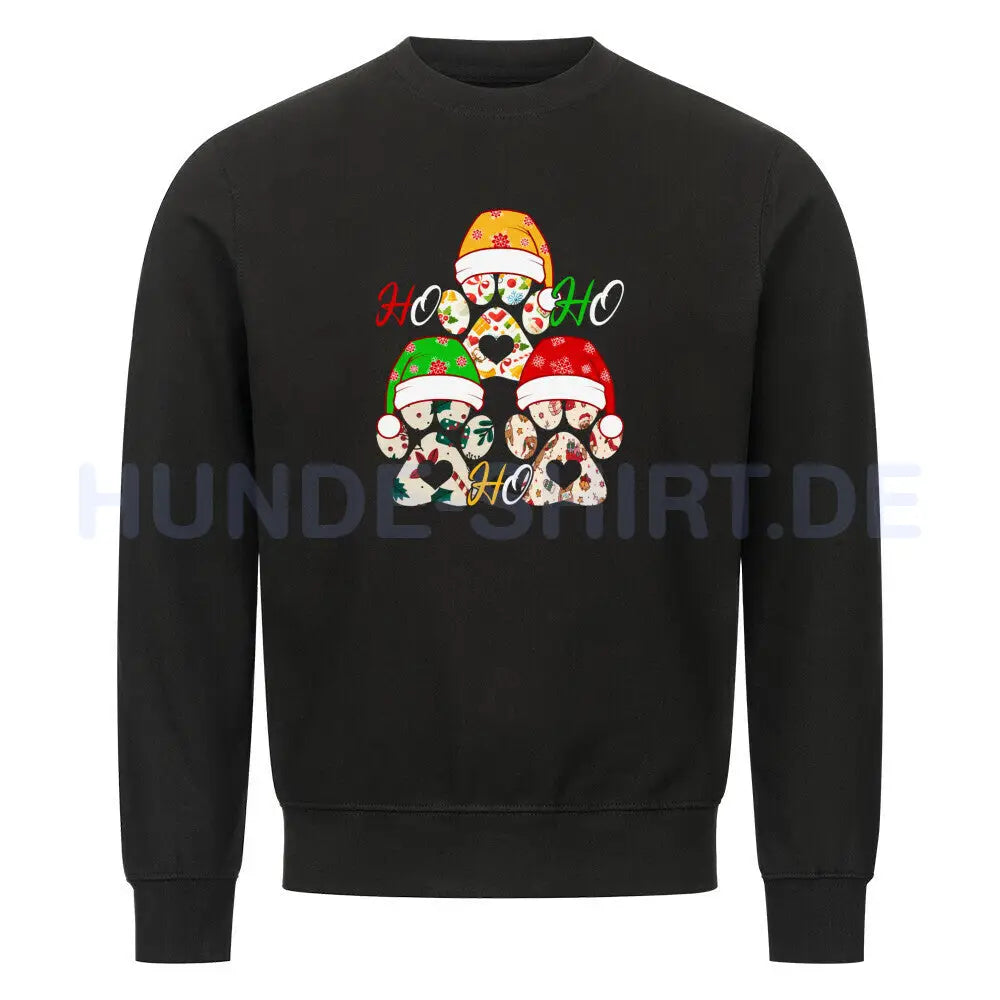 Premium Sweatshirt "HO HO HO ..." Schwarz – hunde-shirt.de