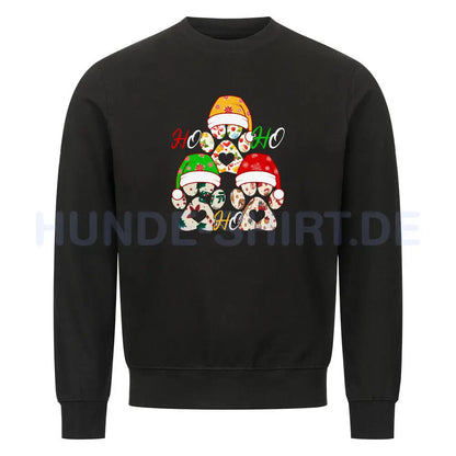 Premium Sweatshirt "HO HO HO ..." Schwarz – hunde-shirt.de