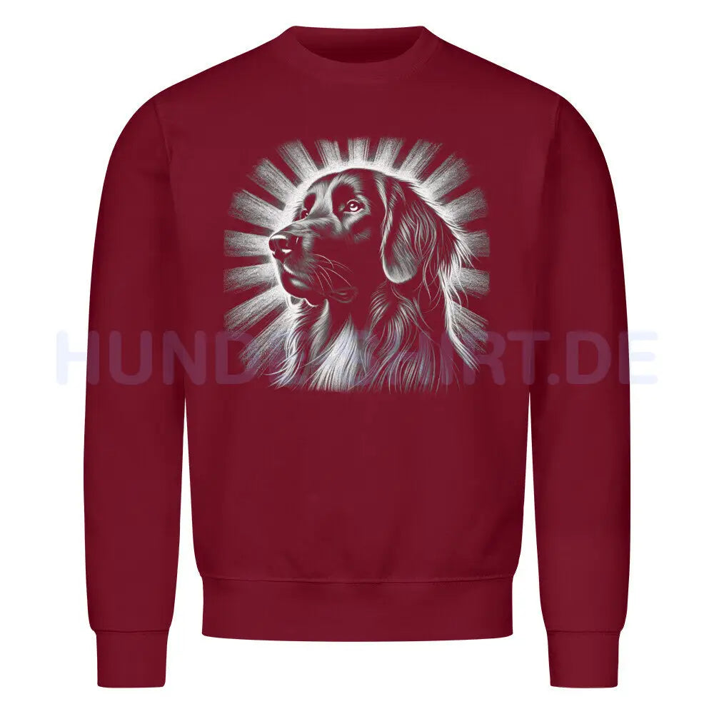 Premium Sweatshirt "Hovawart - Bright" Burgunder – hunde-shirt.de