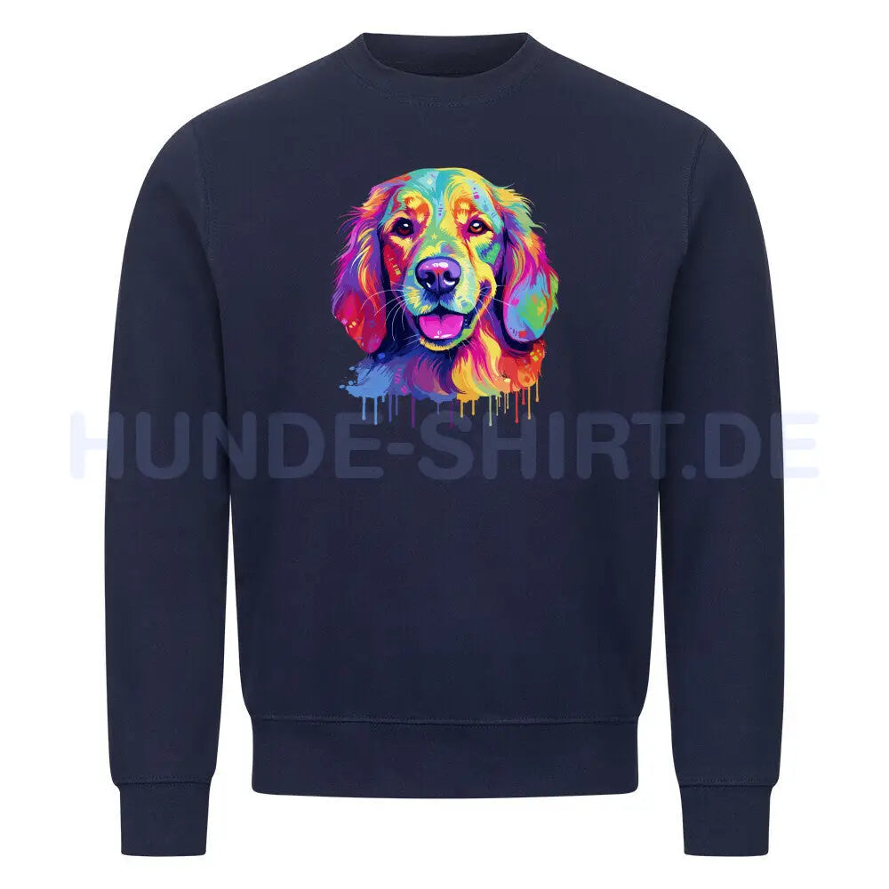 Premium Sweatshirt "Hovawart - Paint" Navy Blue – hunde-shirt.de