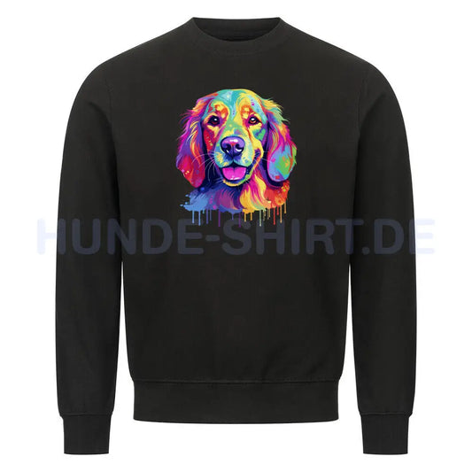 Premium Sweatshirt "Hovawart - Paint" Schwarz – hunde-shirt.de