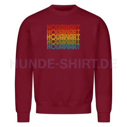 Premium Sweatshirt "Hovawart - RETRO" Burgunder – hunde-shirt.de