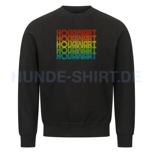 Premium Sweatshirt "Hovawart - RETRO" Schwarz – hunde-shirt.de