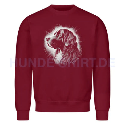 Premium Sweatshirt "Hovawart - Shine" Burgunder – hunde-shirt.de