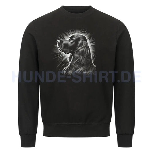 Premium Sweatshirt "Irish Setter - Shine" Schwarz – hunde-shirt.de