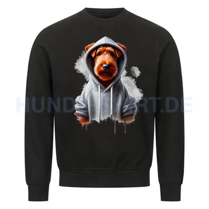 Premium Sweatshirt "Irish Terrier Hooded S" Schwarz – hunde-shirt.de