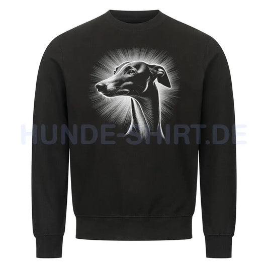 Premium Sweatshirt "Italian Greyhound / Windspiel Shine" Schwarz – hunde-shirt.de