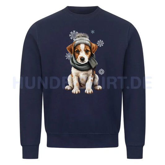 Premium Sweatshirt "Jack Russell Terrier - Frosty" Navy Blue – hunde-shirt.de