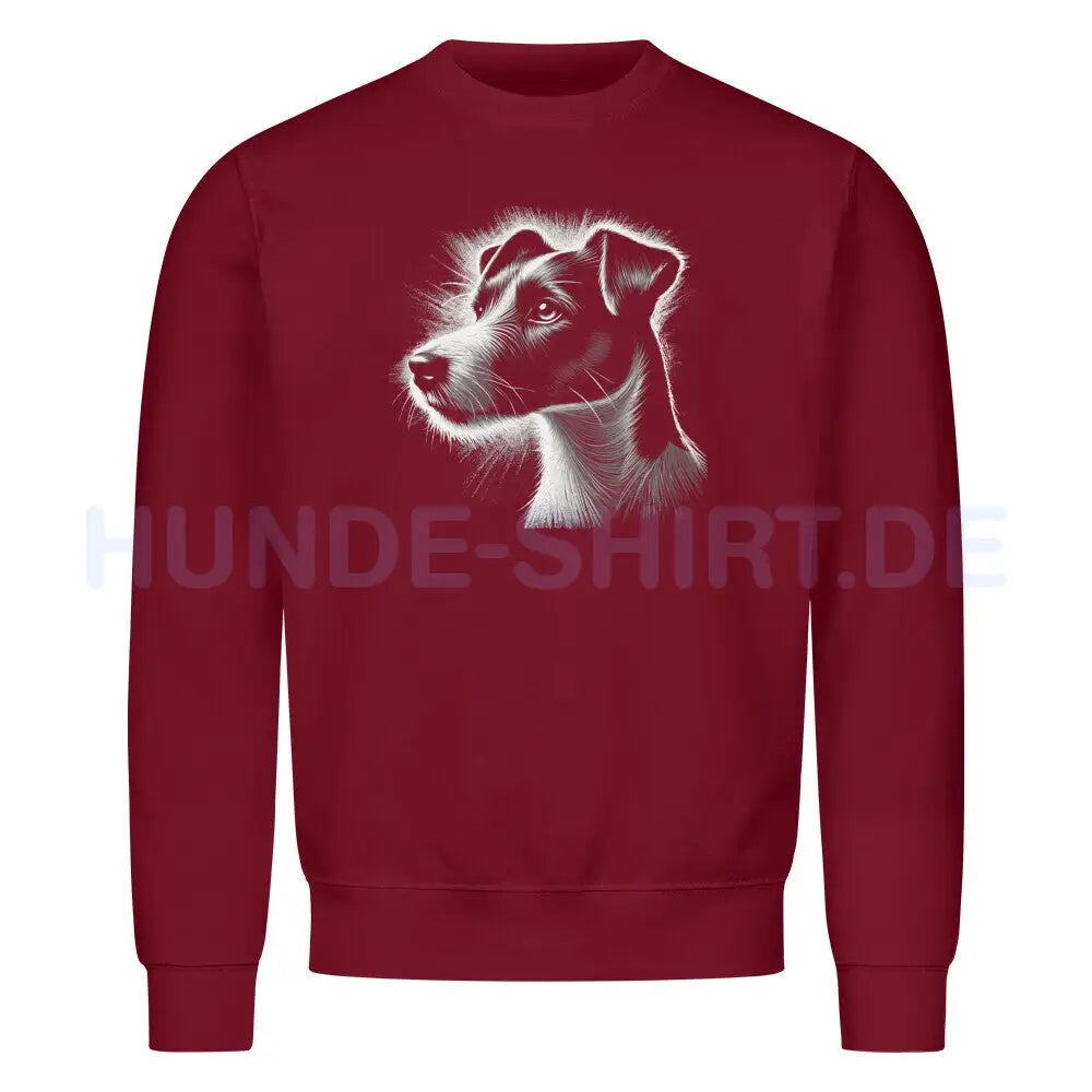 Premium Sweatshirt "Jack Russell Terrier - Shine" Burgunder – hunde-shirt.de