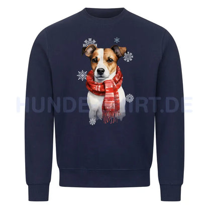 Premium Sweatshirt "Jack Russell Terrier Winter" Navy Blue – hunde-shirt.de