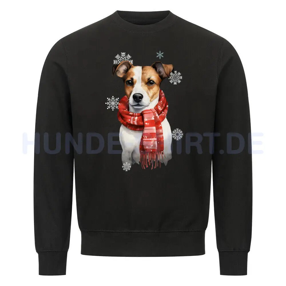 Premium Sweatshirt "Jack Russell Terrier Winter" Schwarz – hunde-shirt.de