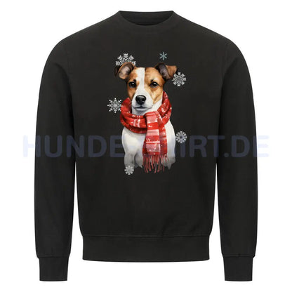 Premium Sweatshirt "Jack Russell Terrier Winter" Schwarz – hunde-shirt.de