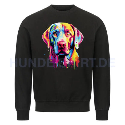 Premium Sweatshirt "Labrador Paint" Schwarz – hunde-shirt.de