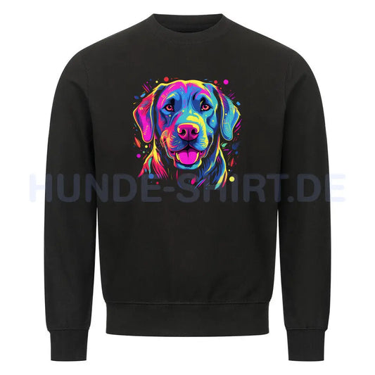 Premium Sweatshirt "Labrador - Paint" Schwarz – hunde-shirt.de