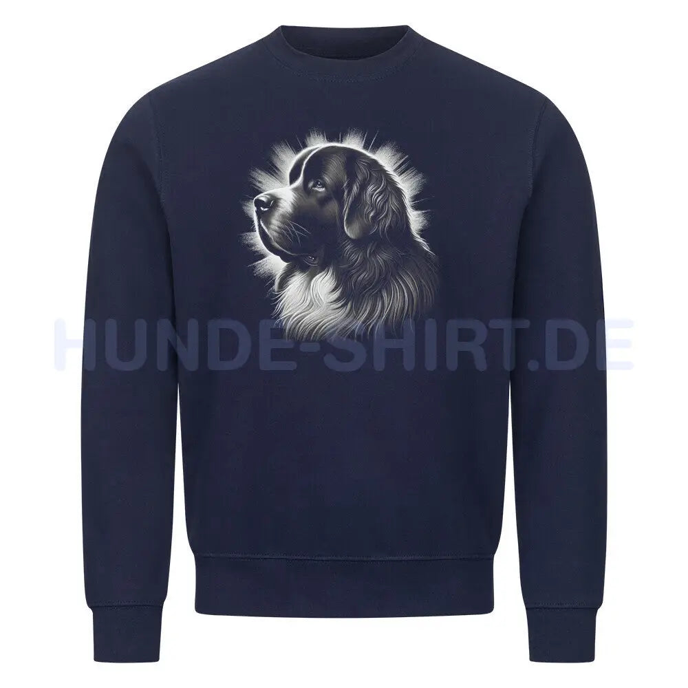 Premium Sweatshirt "Landseer - Shine" Navy Blue – hunde-shirt.de