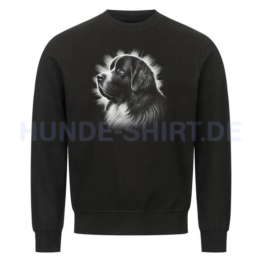 Premium Sweatshirt "Landseer - Shine" Schwarz – hunde-shirt.de