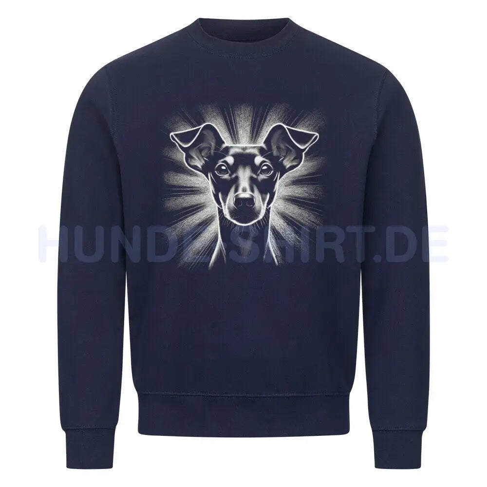 Premium Sweatshirt "Manchester Terrier - Shine 2" Navy Blue – hunde-shirt.de