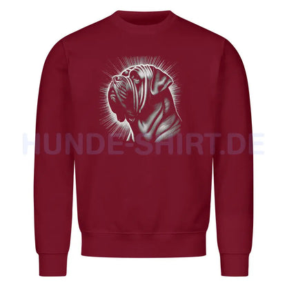 Premium Sweatshirt "Mastino - Shine" Burgunder – hunde-shirt.de