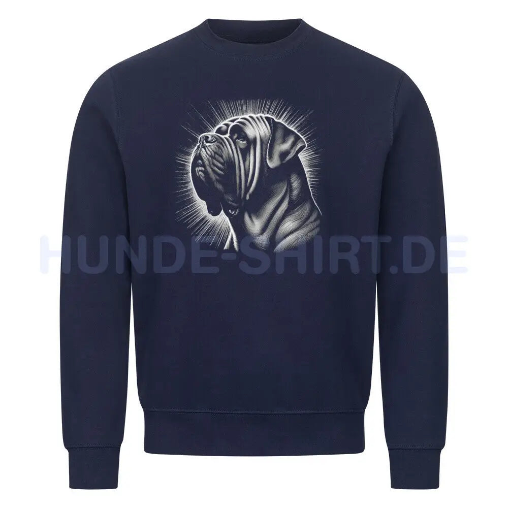 Premium Sweatshirt "Mastino - Shine" Navy Blue – hunde-shirt.de