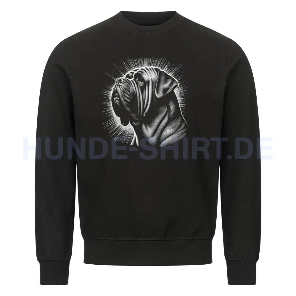 Premium Sweatshirt "Mastino - Shine" Schwarz – hunde-shirt.de