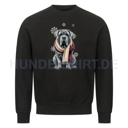 Premium Sweatshirt "Mastino Winter" Schwarz – hunde-shirt.de