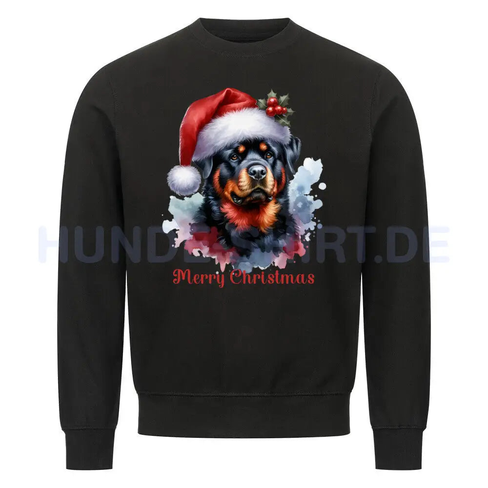 Premium Sweatshirt "Merry Christmas" Schwarz – hunde-shirt.de