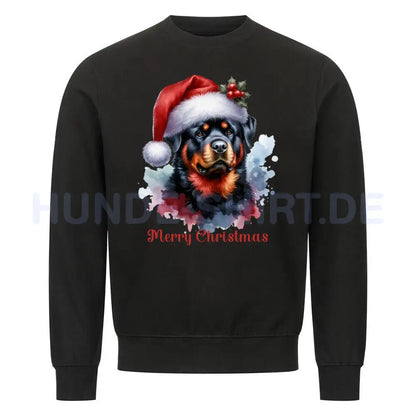 Premium Sweatshirt "Merry Christmas" Schwarz – hunde-shirt.de