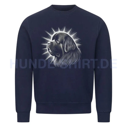 Premium Sweatshirt "Neufundländer - Shine" Navy Blue – hunde-shirt.de